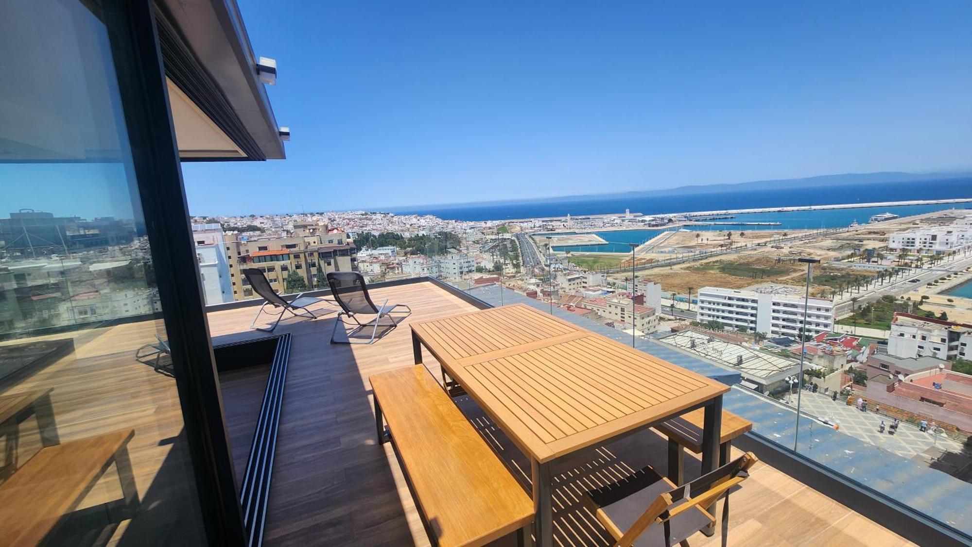Magnifique Penthouse 160M2 Terrasse 90M2 Vue Mer Ταγγέρη Εξωτερικό φωτογραφία